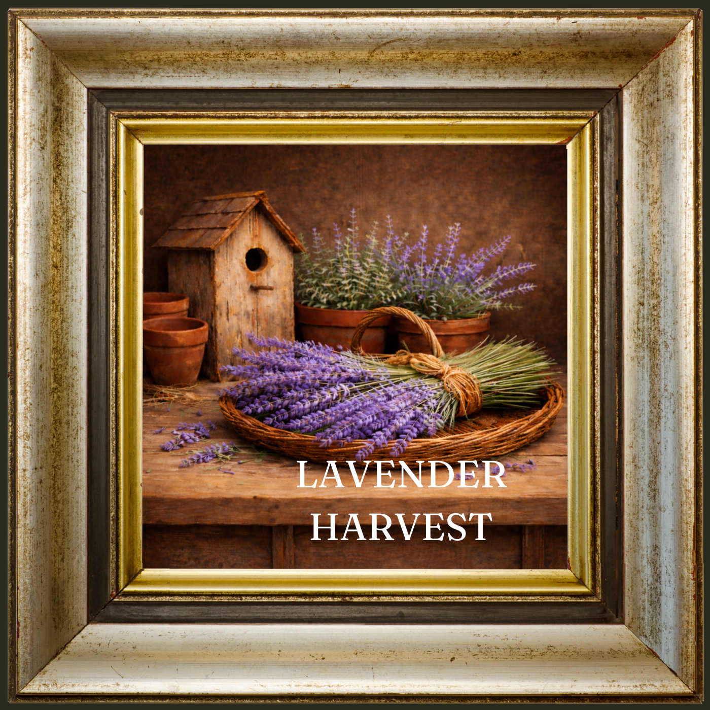Lavender Harvest on the Potting Bench