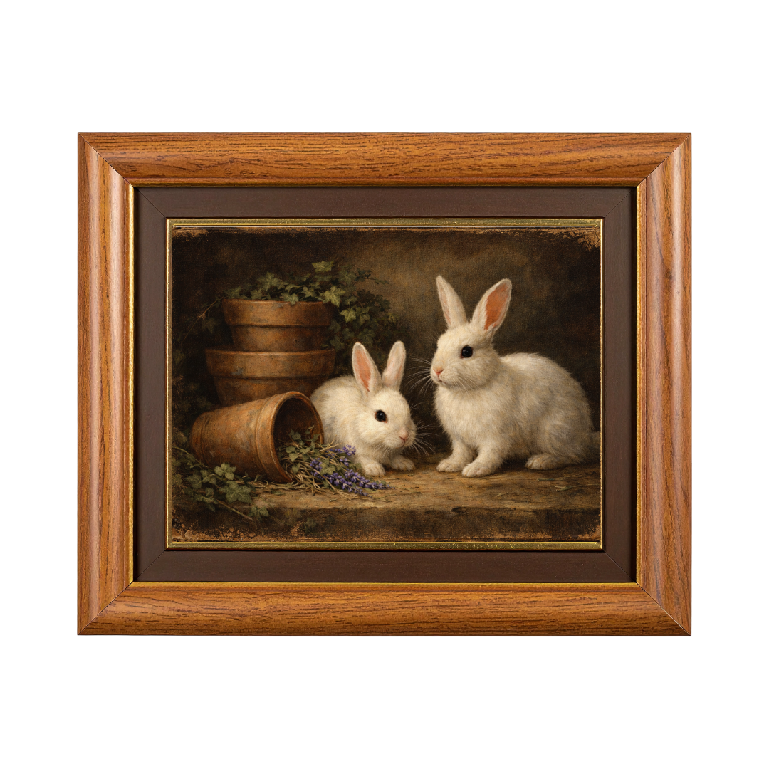 Lavender & Clay — Heirloom Rabbit Still Life