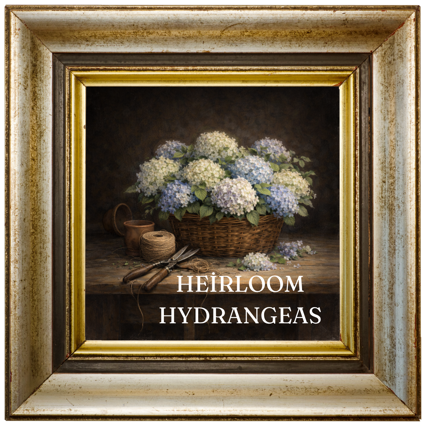 Heirloom Hydrangeas on the Potting Bench
