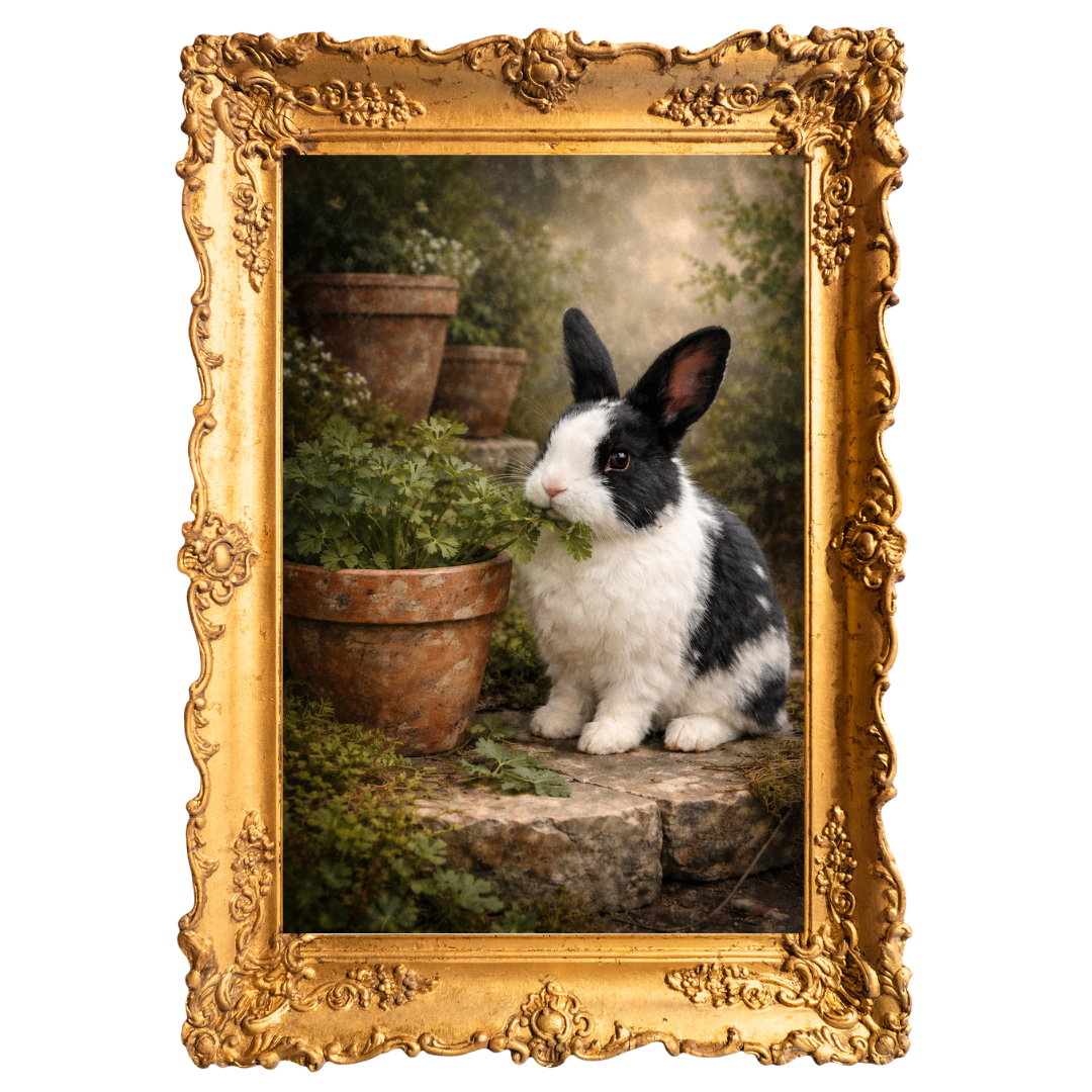 Rosemary and Clay — Heirloom Bunny Still Life