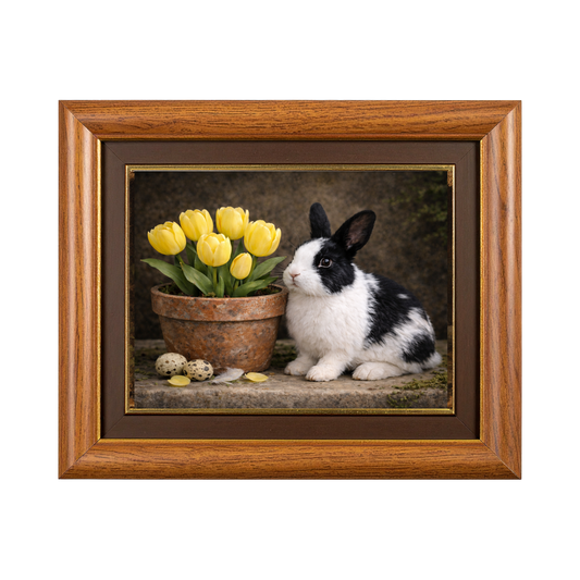 Eggs, Tulips and Clay — Heirloom Bunny Still Life
